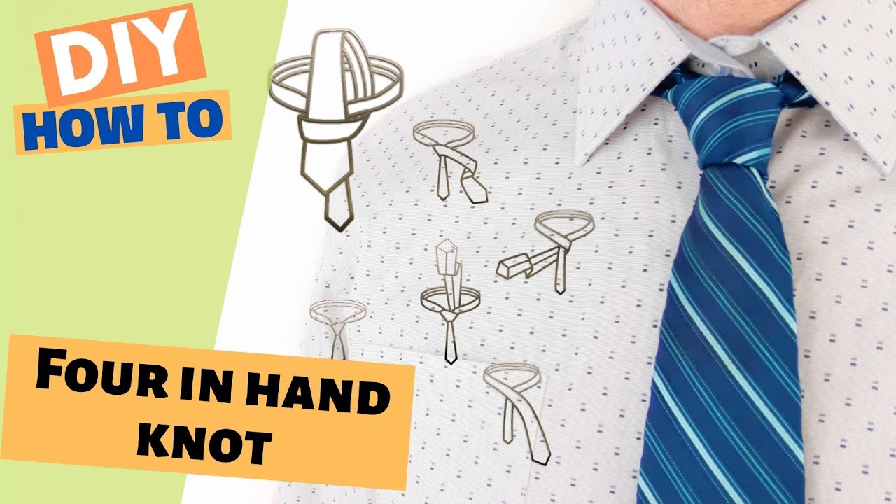 Four in hand knot How to tie a tie YouTube