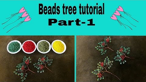How to make seed beads tree || Easy tutorial step by step Part-1 || Rowshan Ara Handicrafts