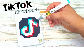 TIK TOK - PIXEL ART 🛑 ТИК ТОК - РИСУНКИ ПО КЛЕТОЧКАМ