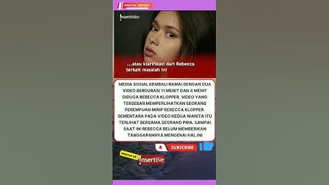 Thumbnail of Ramai Lagi! Muncul Video Diduga Rebecca Klopper Durasi 11 Menit dan 4 Menit
