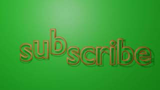 Live subscribe button animation, green screen effect, bouncing letters Sky View
