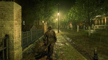 Walking in Rain and Thunderstorms | 3-Hour Relaxing Red Dead Redemption 2 ASMR Ambience