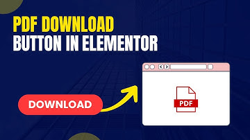 How to add a PDF download button in Elementor WordPress