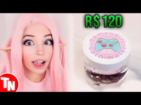 Belle delphine-gamer menina banho de água (arco-íris rosa)  gamer menina  entrada tapete de banho tapete aqua konosuba eixo subarashii - AliExpress