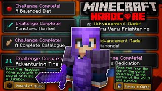 COMPLETING EVERY ACHIEVEMENT in Minecraft Hardcore (Hindi)