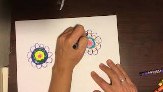 Kandinsky flower art