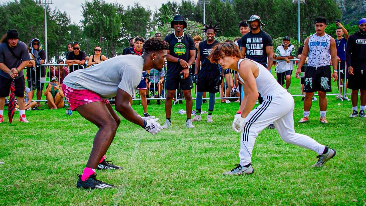 This 500+ Pound Lineman Got THROWN!! (Hawaii OL/DL 1on1's)