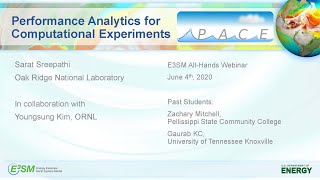 Performance Analytics for Computational Experiments (PACE) screenshot 1