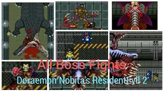 All Boss fights in Doraemon Nobita's Resident Evil 2.