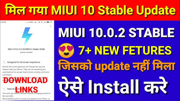Miui 10.0.2.0 Update | Redmi note 5 new stable update miui 10.0.2 | miui 10.0.2 for Redmi note 5