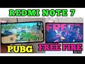 Redmi Note 7 Pubg Free fire Test Game Redmi note 7 Test Game