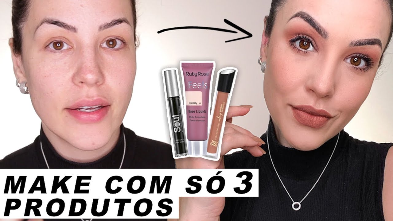 Maquiagem para iniciantes: simples de fazer, com poucos produtos e versátil, Mulher Beleza