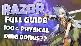 Razor Full Guide, 100% Physical Build, Tips, &amp; More! - Genshin Impact