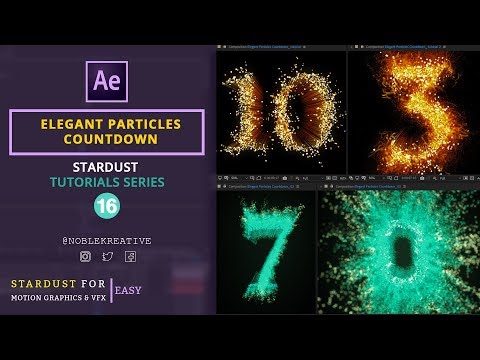 Elegant Particles Countdown in After Effects