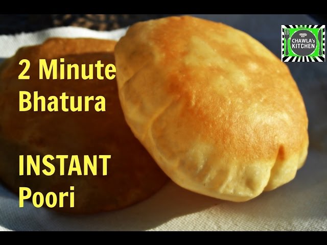 Instant Bhatura | No Dough | 2 Minute Bhatura or Poori | Quick fix Tip by CK Epsd. 343 | Chawla