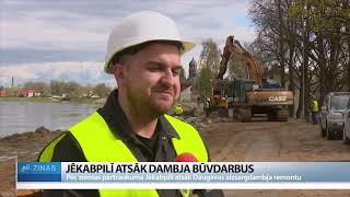 ReTV: Daugavas aizsargdambja būvdarbu līgums ir dārgākais Jēkabpils vēsturē