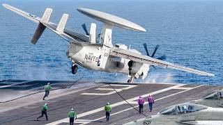 US Navy Pilot Enters Survival Mode After Failed Aircraft Carrier Landing