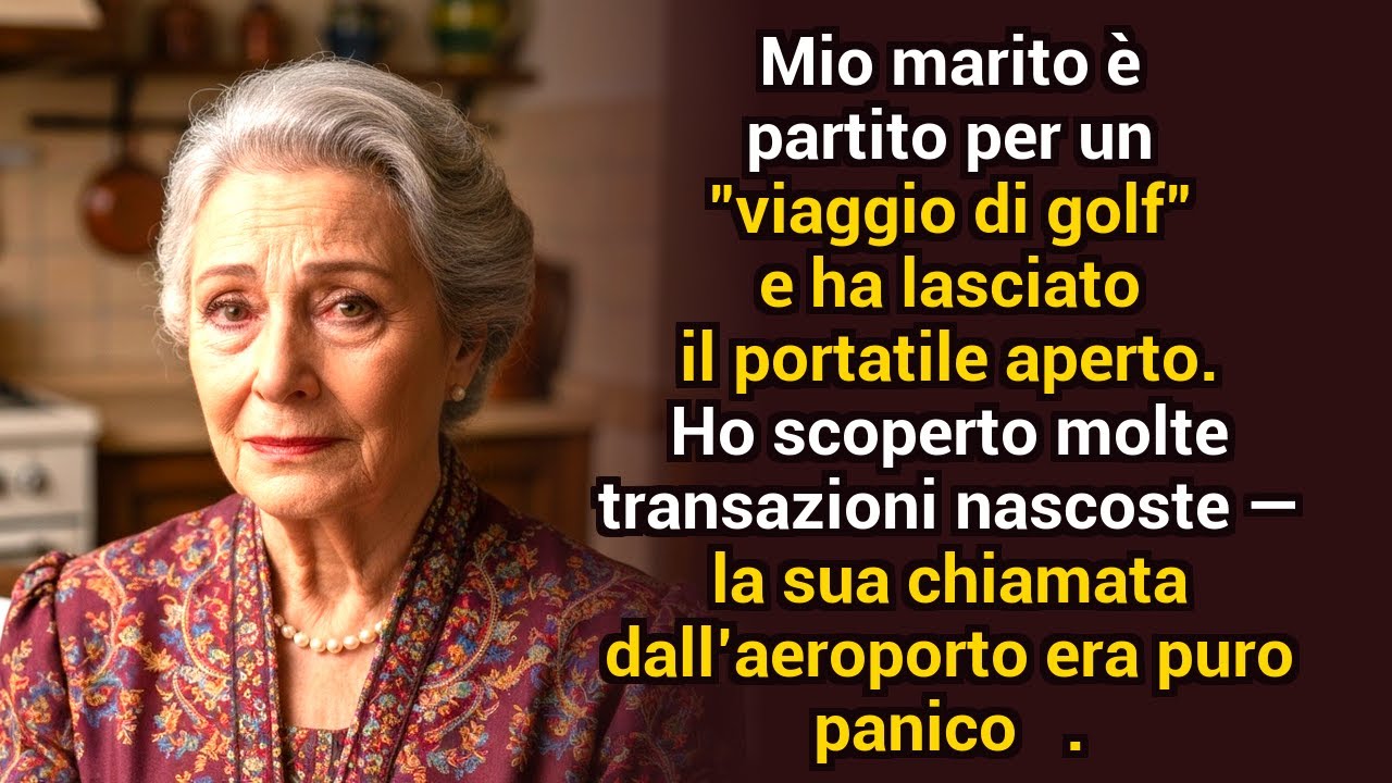 Mio marito è partito per un “viaggio di golf”. Il suo laptop aperto mostrava trasferimenti segreti —