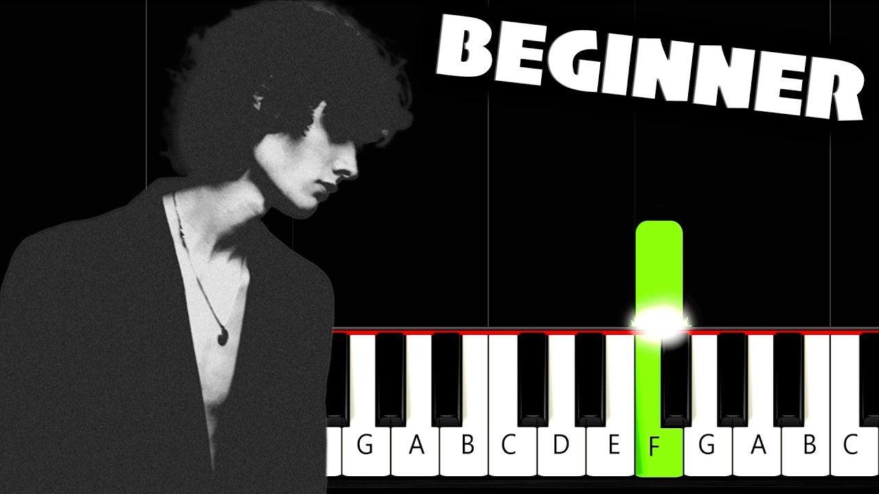 sombr - back to friends - BEGINNER Piano Tutorial