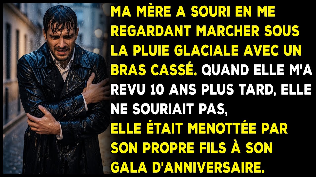Ma mère souriait quand je marchais blessé sous la pluie — 10 ans plus tard, elle était menottée.