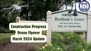 Benhams Grove Centerville Ohio Construction Update March 2024 | DJI Mini 2 Aerial Drone Footage