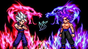 Gohan Beast OP (New) VS Goku 1000 Yr Old OP (all form) in Jump Force #mugen