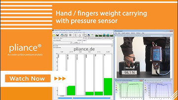 pliance: Hand / fingers weight carrying with pressure sensor | novel.de