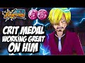 Onigashima sanji doing great with crit medal  one piece bounty rush  opbr