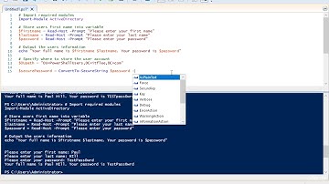 32 How to Create Active Directory user accounts with Powershell part 1 #powershell #microsoft