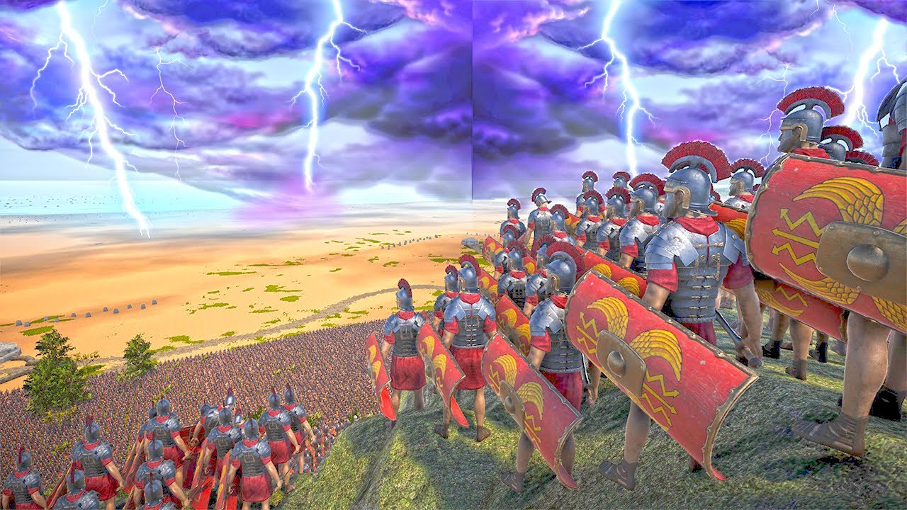 NEW WW2 ARTILLERY vs 4,000,000 Roman Empire - Ultimate Epic Battle Simulator 2 UEBS 2