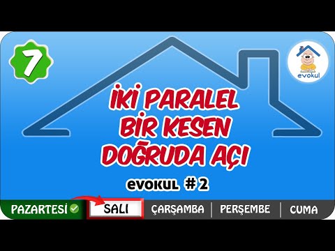 Video: Paralel doğrular bir enine ile kesildiğinde Neden aynı kenar iç açıları bütünler?