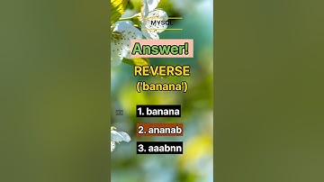 we can do master SQL reverse function  #quiz #coding #master #english #mysql #oracle #sql
