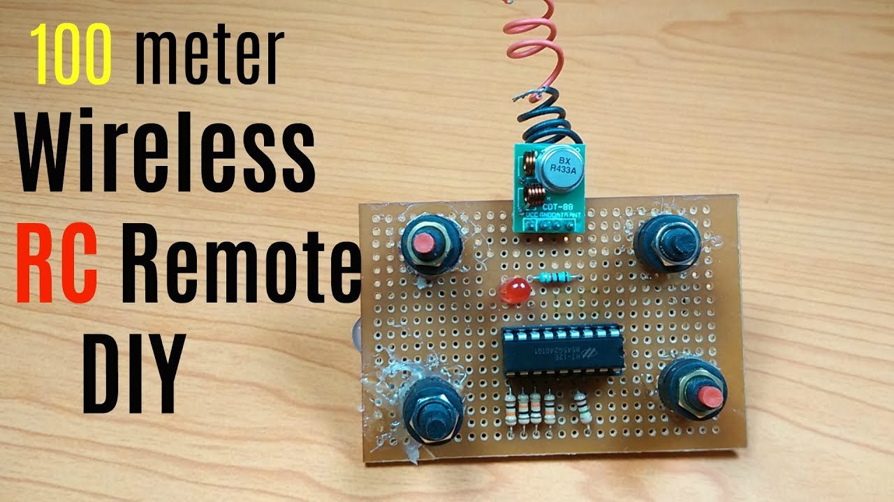 How to make long distance rc transmitter wireless remote ... home wiring diagram 4 wire light 