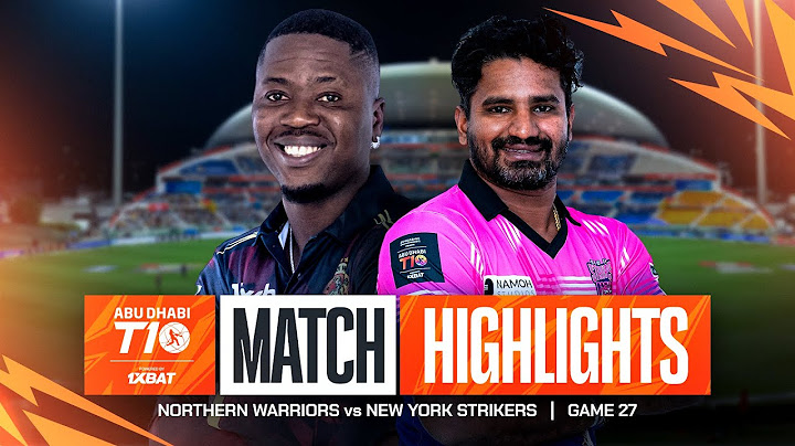 2024 Abu Dhabi T10 I Match 27 Highlights: Northern Warriors vs New York Strikers | Season 8