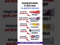Top 5 Essential Creams in India | (दाद, खाज, खुजली, दर्द का आसान इलाज) #skin #medicine
