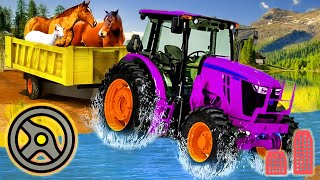 Tractor Trolley Animal Farming Simulator 3D - Android Gameplay screenshot 1
