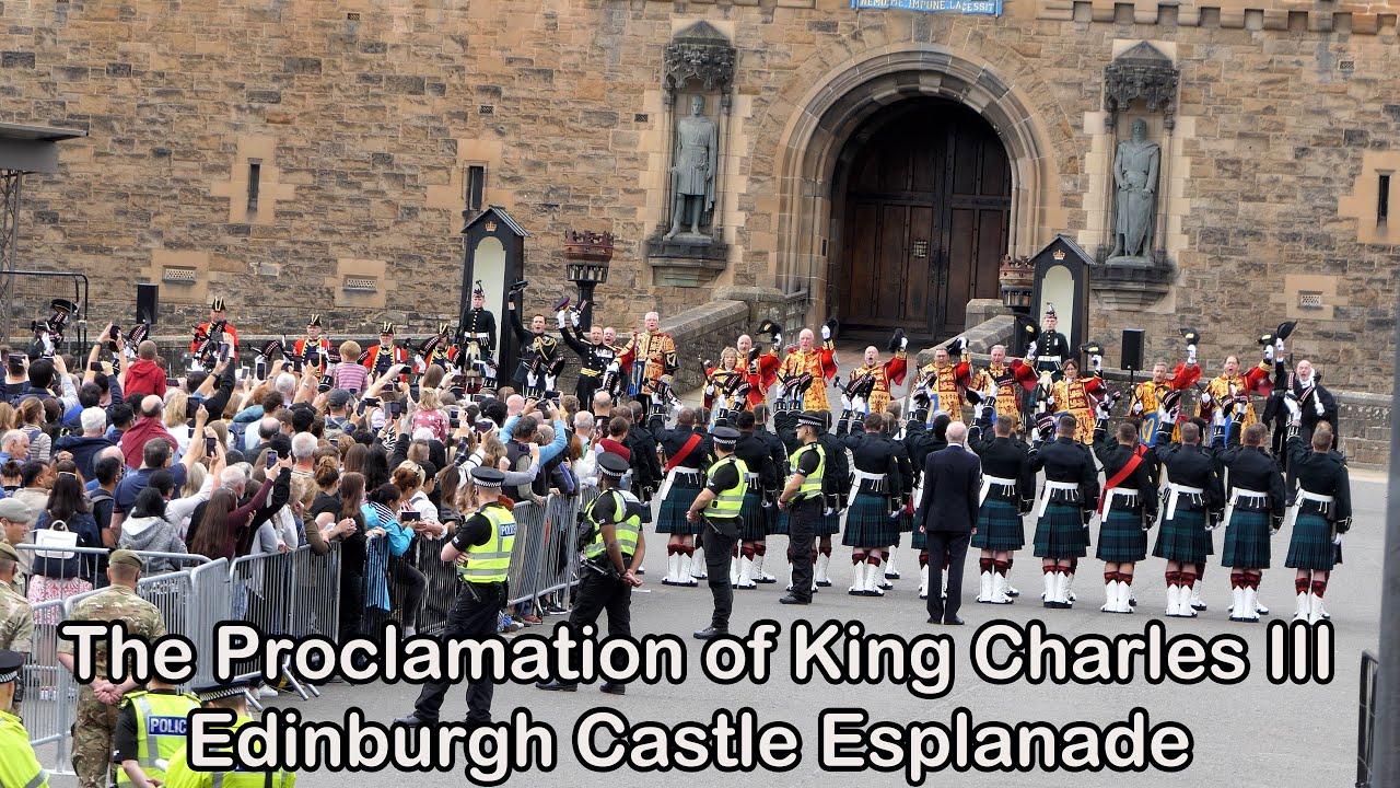 The proclamation ceremony of King Charles III, Edinburgh Castle 