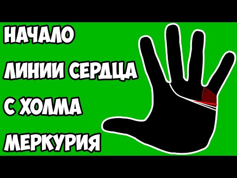 Начало ЛИНИИ СЕРДЦА С ХОЛМА МЕРКУРИЯ - холодность в отношениях! / хиромантия / Кладезь Хиромантии