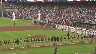 Braves fans enjoy exciting home opener with walk-off win over Padres