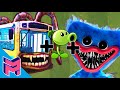 Bus Eater + Huggie Wuggie + Peashooter - Plants vs Zombies Hack Animation Cartoon