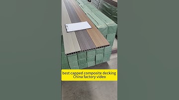 best capped composite decking China factory video #bestcappedcompositedecking