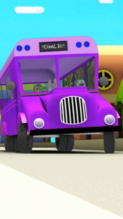 Wheels On The Bus, Fun Adventure Ride #shorts #bus #kidssongs #nurseryrhymes