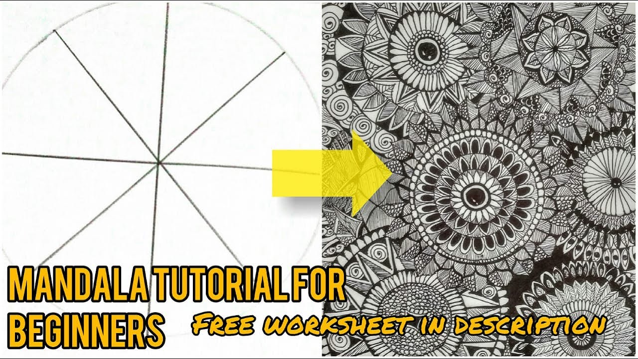 HOW TO DRAW MANDALA ART FOR BEGINNERS|| MANDALA TUTORIAL FOR BEGINNERS