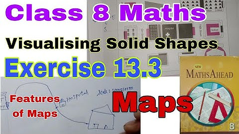 Class 8 Maths Exercise 13.3 | Maps | Visualising Solid Shapes | Maths Ahead | Features of a Map