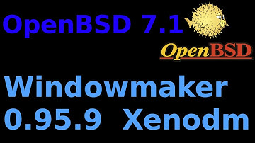 OpenBSD 7.1   Windowmaker 0.95.9 Xenodm