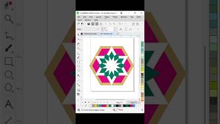 Create stunning mandala art in just 2 min in CorelDraw! coreldraw tutorial! #trending #logo #design