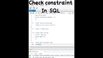 Check constraints SQL use#mysql #sql #mysql_workbench #constraints  #shortsfeed #shorts #ytshorts