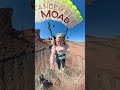 The two ladies sent their BASE jumps into Mineral Bottom Canyon #youtubeshorts #moab #basejump #god