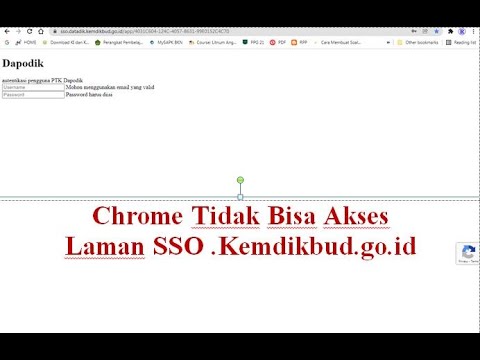 Chrome  Tidak Bisa Akses Laman SSO .Kemdikbud.go.id,  SOLUSI ?