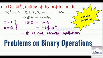 Problems on Binary Operations